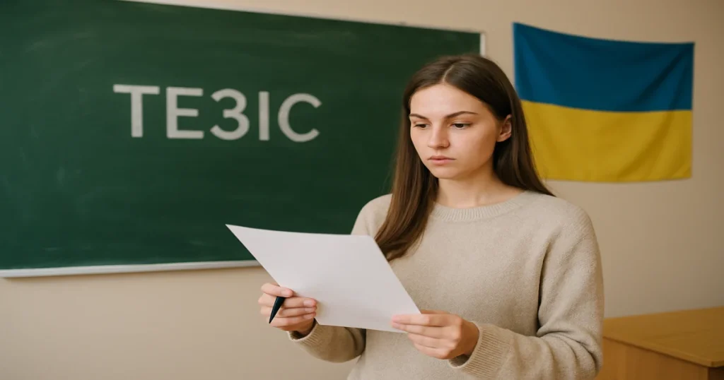 Что значит слово «тезис» в современной образовательной системе Украины