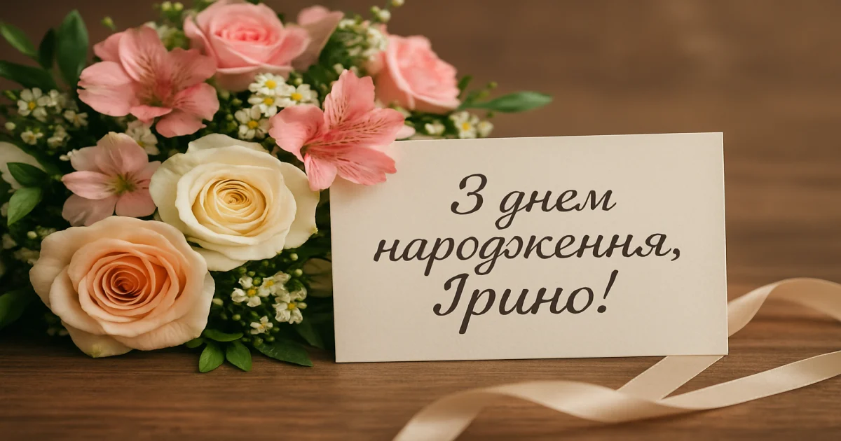 З днем народження, Ірино: привітання своїми словами